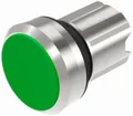 Interrupteur INC EAO45, R, vert, anneau argent affleurant 