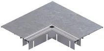Angolo piatto tehalit BKB superiore esterno per canale a pavimento 200×345×3mm 