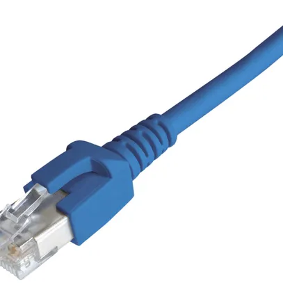 Câble patch RJ45 Dätwyler 7702 4P, cat.6A (IEC) S/FTP LSOH, bleu, 50m 