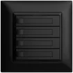 UP-Taster KNX 4-fach EDIZIOdue schwarz RGB ohne LED mit Papiereinlage 
