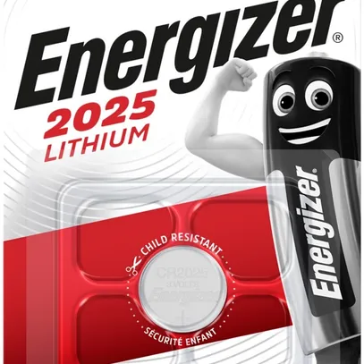 Pile bouton lithium Energizer CR2025 3V blister à 1pièce 