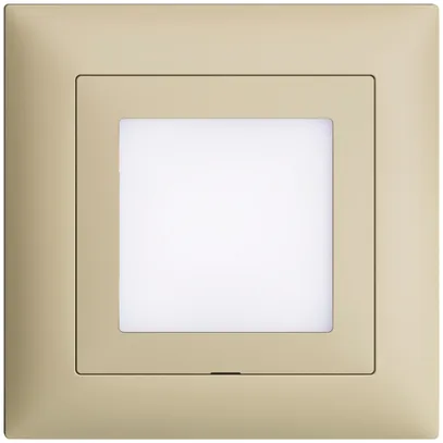 Kit frontal ENC EDIZIOdue vanille 88×88mm pour luminaire LED 
