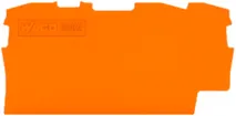 Parete d'estremità WAGO Top Job-S arancione 3P per serie 2002 