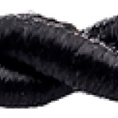 Cavo tessile Roesch H05V-K 2×0.75mm² LN intrecciato, seta artificiale, nero 