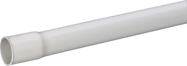KIR-Rohr mit Muffe M25 hellgrau 