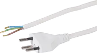 Câble d'appareil Tdlr 3×0.75mm² 3m blanc fiche T12 