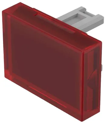 Druckhaube EAO31 15×21mm transparent, rot 