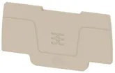 Plaque terminale Weidmüller ASEP 2C 2.5 56.9×2.1mm beige 