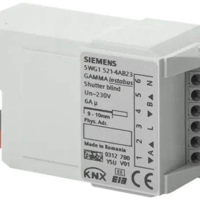 Attuatore di persiana KNX INS Siemens 230VAC 2×6A RL521/23 