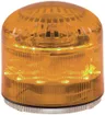Sirene Hugentobler SIR-E LED M mit Licht, orange, ohne Sockel, IP65, Ø92×87.5mm 