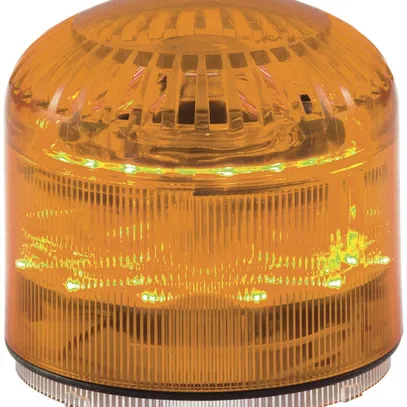 Sirène Hugentobler SIR-E LED M avec lumière, orange, sans base, IP65, Ø92×87.5mm 
