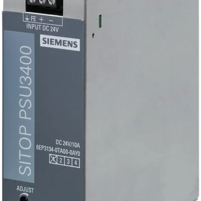 Alimentazione Siemens SITOP, IN: 24VDC, OUT: 24VDC/10A 
