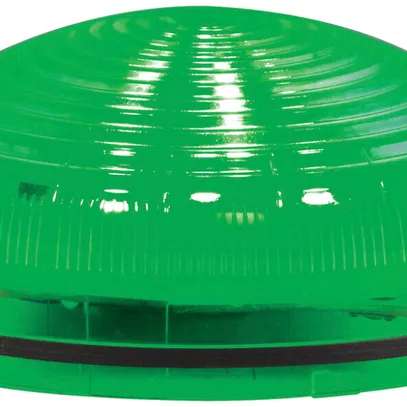 Sirène Hugentobler SIR-E LED S avec lumière, vert, sans base, IP65, Ø92×62mm 