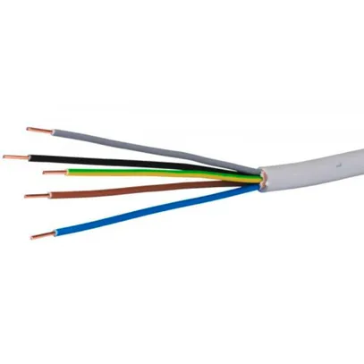 Câble d'installation FE0 5×1.5mm² 3LNPE Dca, gris Rouleau à 100m