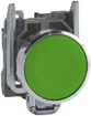 Poussoir INC affleurant Schneider Electric 1F vert 