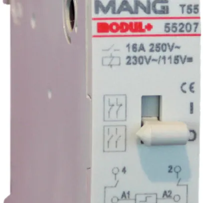 Teleruttore Mang 2Ch 16A 230VAC/115VDC T55/55207 