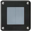UP-Druckschalter robusto IP55 Schema 3+3 schwarz für Kombination 