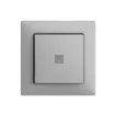 Frontset EDIZIOdue silver 60×60mm mit Frontlinse 