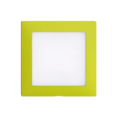 Frontset EDIZIOdue lemon 60×60mm für LED-Leuchte 