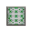 Frontplatte universal für 2×1T EDIZIOdue dunkelgrau, ohne LED 