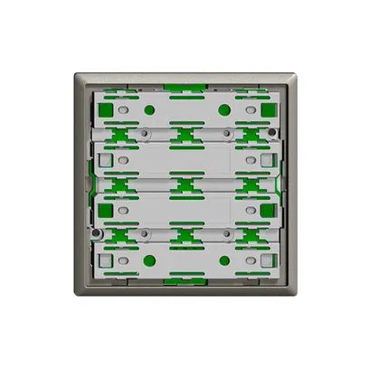Frontplatte universal für 4×1T EDIZIOdue dunkelgrau, ohne LED 