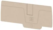 Plaque de fermeture Weidmüller série A AEP 3C 6 82.6×2.1mm, beige 