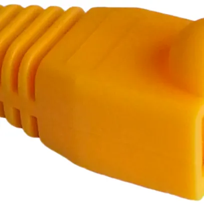 Douille anti-pliage jaune, pour fiche RJ45, droite 