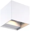 Applique LED Z-Licht cube 10W 2×500lm 3000K IP65 blanc 