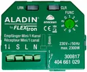Attuatore-commutatore RF INS ALADIN Mini 1-canale ingresso p.pulsante 230V/2300W 