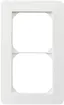 Cadre de recouvrement ENC kallysto.trend 2×1 blanc 94×154mm 