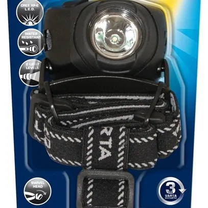 Lampe frontale LED Varta Indestructible 1W 120lm 3×AAA 