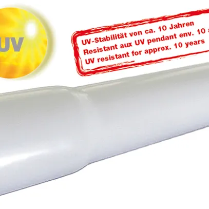 Tube d'installation PLICA TIT M20 UV Rapid blanc 