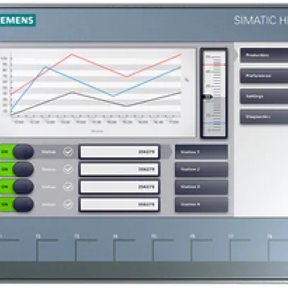 Schermo tattile 9" Siemens SIMATIC HMI KTP900 BASIC COLOR PN, 65K colori 