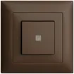 UP-Frontset EDIZIOdue coffee 88×88mm mit Frontlinse 