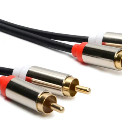Câble audio analogique Ceconet, RCA (Cinch) ↔ RCA (Cinch), AWG26, noir, 3m 