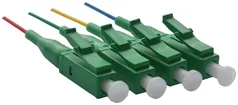 Pigtail Feller LC Singlemode câble G 657 A, 4 pièces rouge/vert/jaune/bleu, 1m 