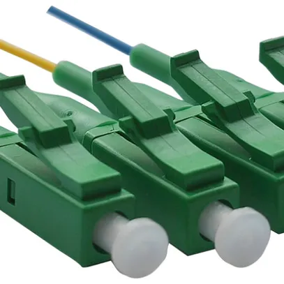 Pigtail Feller LC Singlemode Kabel G 657 A, Set à 4 Stk rot/grün/gelb/blau, 1m 