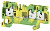 Morsetto conduttore protezione Weidmüller S3C 2.5 PE SNAP IN 2.5mm²verde-giallo 