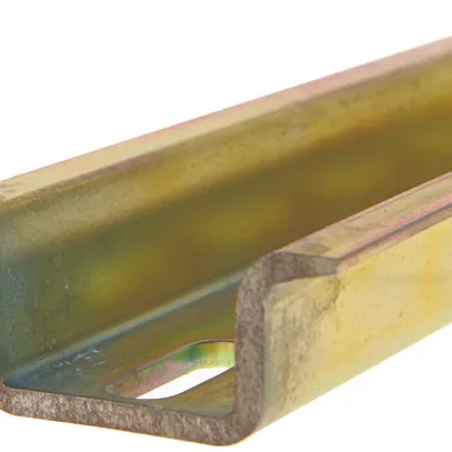 Barra profilata EN50022-35 L=2m acciaio zincato perforato 