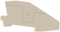 Plaque de fermeture Weidmüller AEP ITB 2.5 102.9×2mm beige 