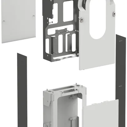 Montageset für Ladestation EVlink Pro AC Wallbox, Bodenmontage, 1×Ladepunkt 