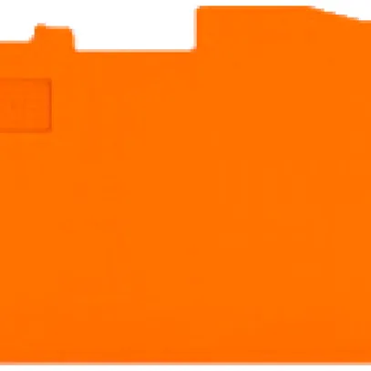 Abschlusswand WAGO TopJob-S orange 3P zu Serie 2006 