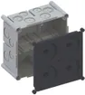 UP-Einlasskasten AGRO 2×2 650°C mit Schutzdeckel, M20/25, grau 