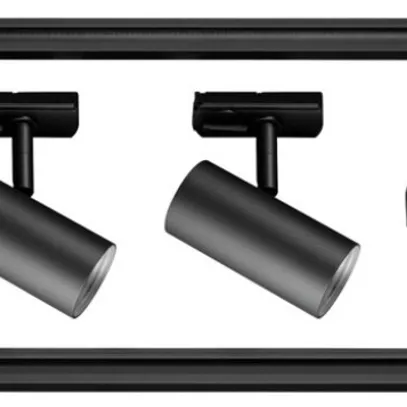 LED-Beleuchtungs-Set SLV NOBLO SPOT, 1-Ph.-Stromschiene, 3×Spot 2700K, schwarz 