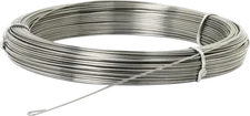 Filo di tiraggio Allchemet acciaio corde di pianoforte, nudo, Ø1.5mm, rotolo 1kg 