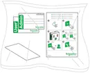 Carte RFID EVlink EVP1BNS, kit de 10 pièces (1× admin et 9× utilisateur) 