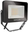 LED-Strahler ESYLUX OFL BASIC, 10W 3000K 1000lm 148×28×100mm IP65, schwarz 