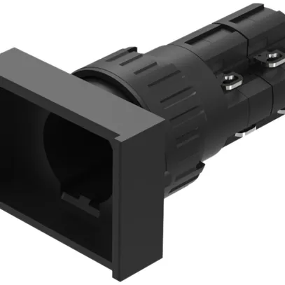 Poussoir lumineux INC EAO31 18×24mm 2O+2F noir 