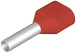 Capocorda doppio Weidmüller H isolato 1mm² 8mm rosso DIN sciolto 