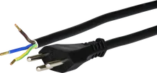 Câble d'appareil Td 3×1mm² 3m noir fiche T12 